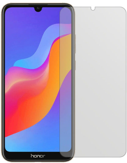 Honor8A Pro mit aufgebrachter dipos Displayschutzfolie, die lästige Fingerabdrücke minimiert