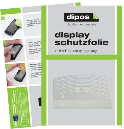 MelittaCaffeo Solo E953 Tropfblech mit aufgebrachter dipos Displayschutzfolie, die lästige Fingerabdrücke minimiert