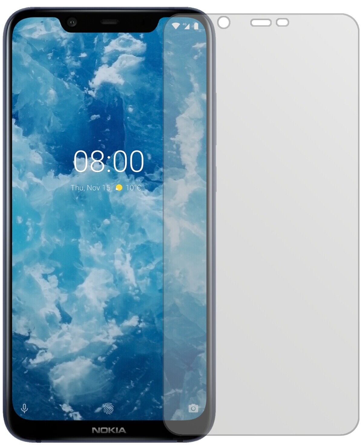 Matte Displayschutzfolie von dipos passend für Nokia 46030, präziser Zuschnitt und blasenfrei montiert