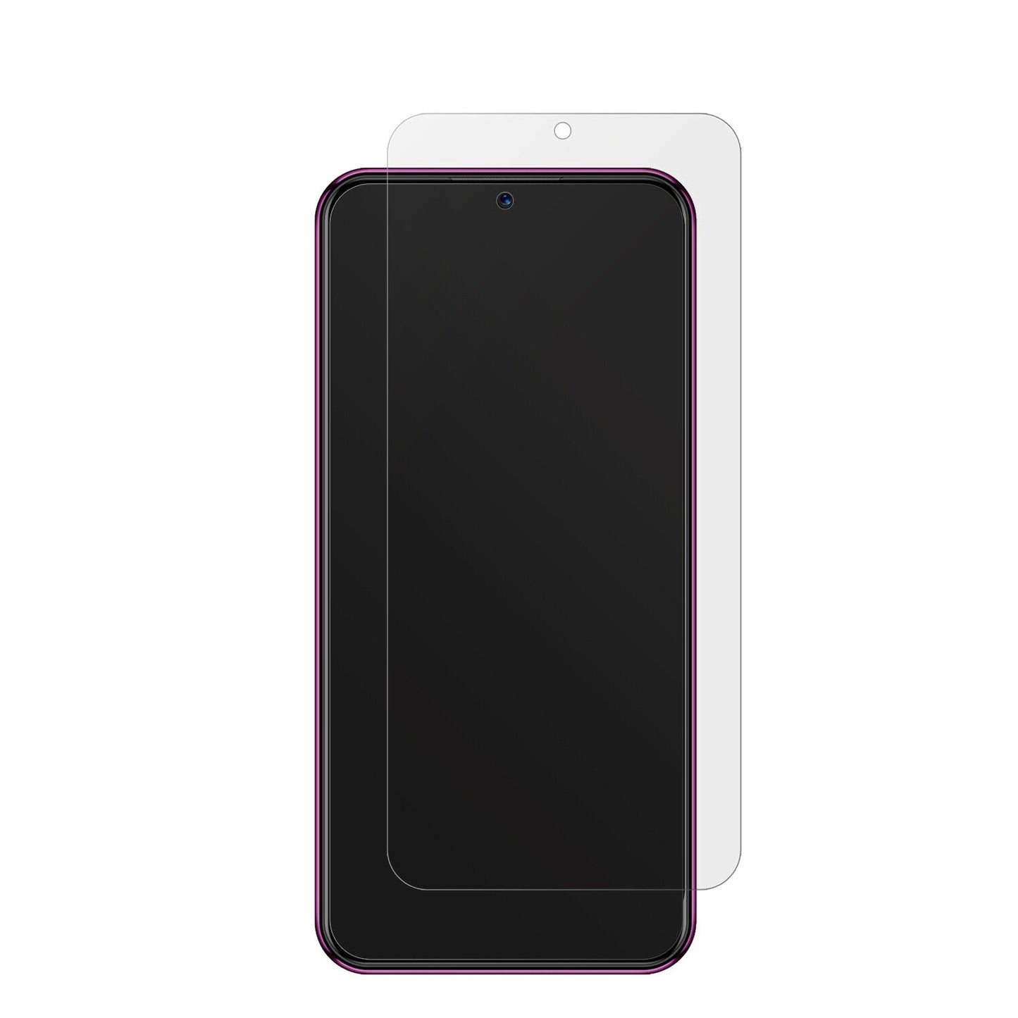 BQ6051G mit aufgebrachter dipos Displayschutzfolie, die lästige Fingerabdrücke minimiert