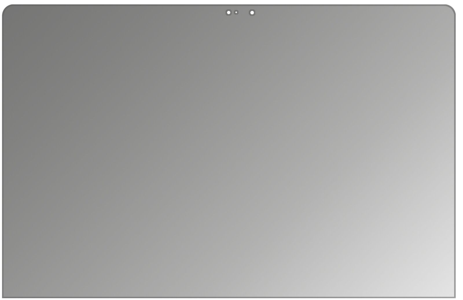 Blickschutzfolie von dipos passend für Apple MacBook Pro 13 Zoll (2019), präziser Zuschnitt und blasenfrei montiert