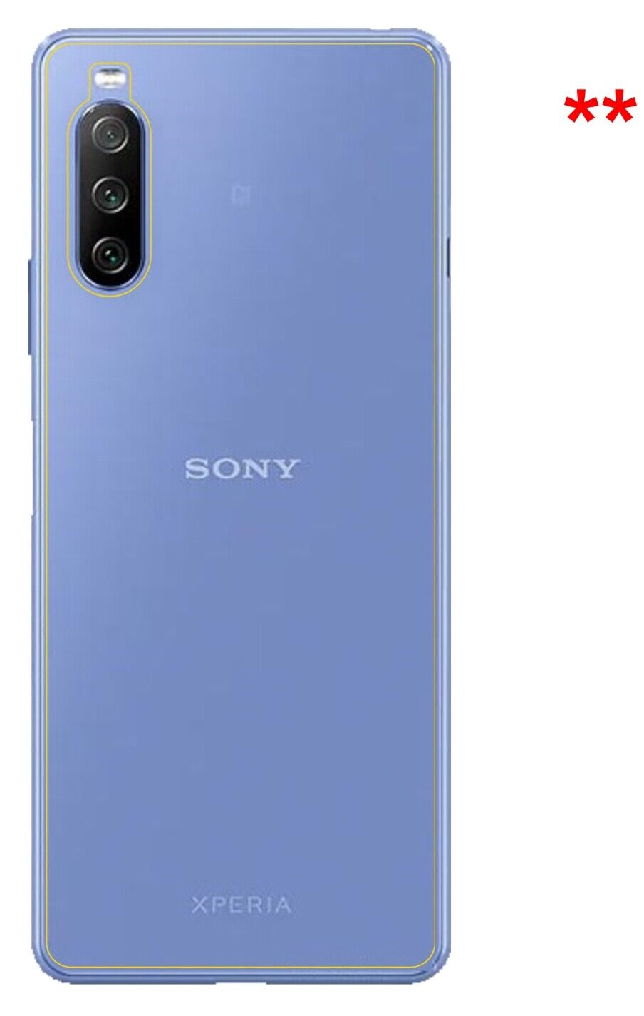 dipos Displayschutz für Sony Xperia 10 III Rückseite, mattierte Oberfläche, robuste Festigkeit und perfekte Passform
