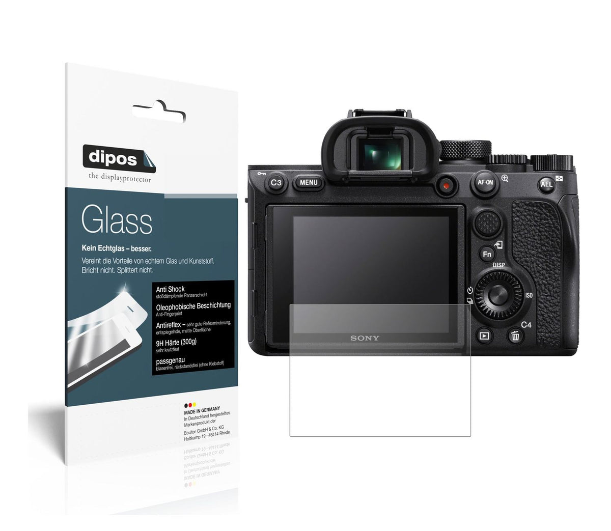 2x Screen Protector for Sony A7R IV + A7R IVA matte Flexible Glass 9H dipos
