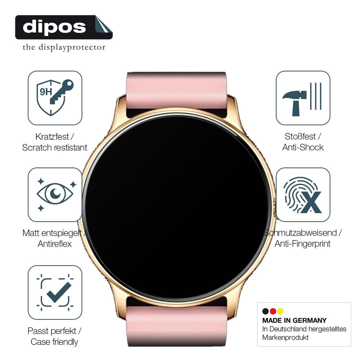 Screen Protector for Fireboltt Phoenix matte Flexible Glass 9H dipos