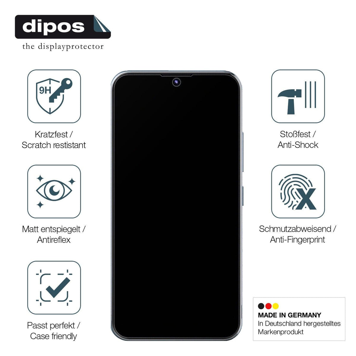 Screen Protector for Tecno Pop 5S matte Flexible Glass 9H dipos