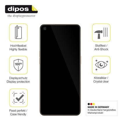 2x Screen Protector for Oppo F21 Pro Protective Film covers 100% dipos Flex
