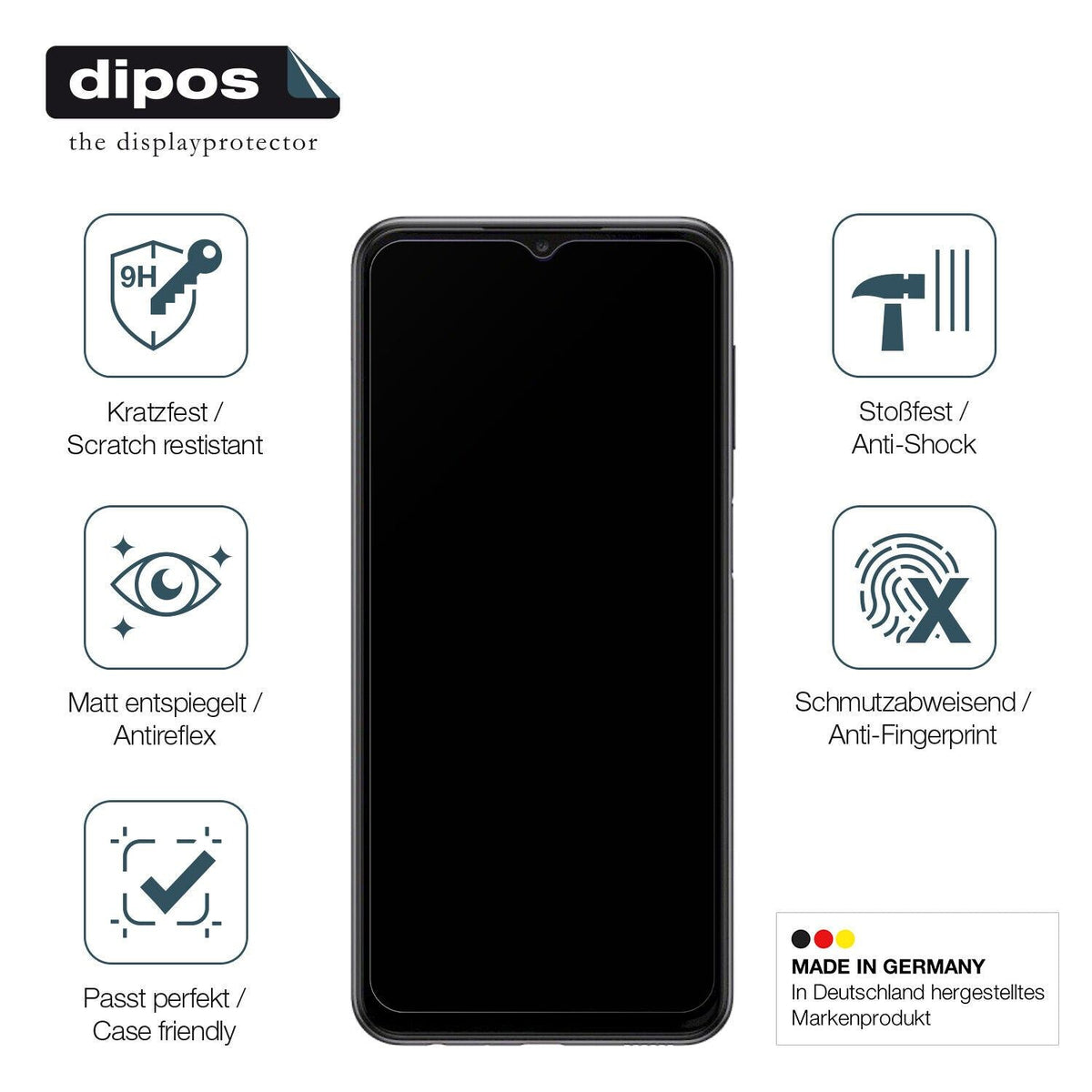 Screen Protector for Samsung Galaxy A23 matte Flexible Glass 9H dipos