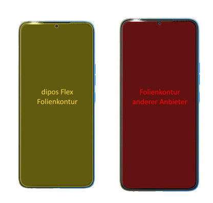 2x Screen Protector for Tecno Pop 5 Pro Protective Film covers 100% dipos Flex
