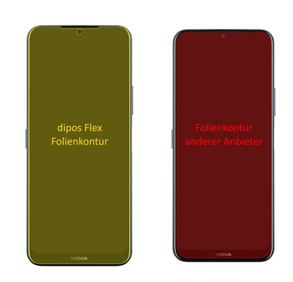 2x Screen Protector for Nokia G50 5G Protective Film covers 100% dipos Flex