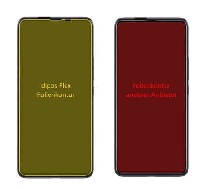2x Screen Protector for Umidigi S5 Pro Protective Film covers 100% dipos Flex