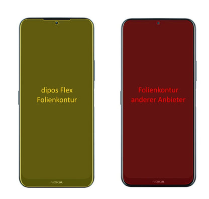 2x Screen Protector for Nokia G50 Protective Film covers 100% dipos Flex