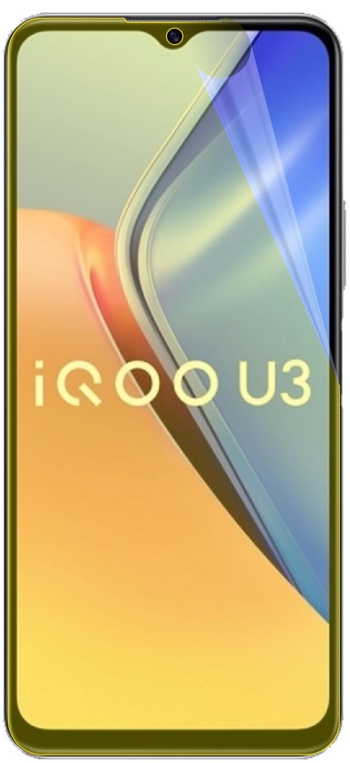 2x Screen Protector for Vivo iQOO U3 Protective Film covers 100% dipos Flex