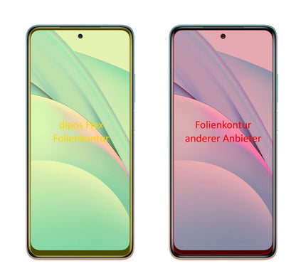 2x Screen Protector for Xiaomi Mi 10T Lite Protective Film covers 100% dipos