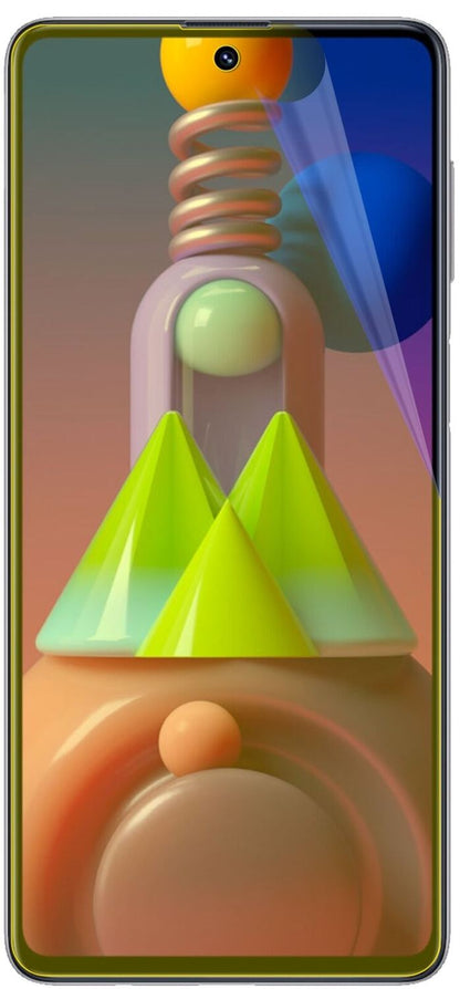 2x Screen Protector for Samsung Galaxy M51 Protective Film covers 100% dipos