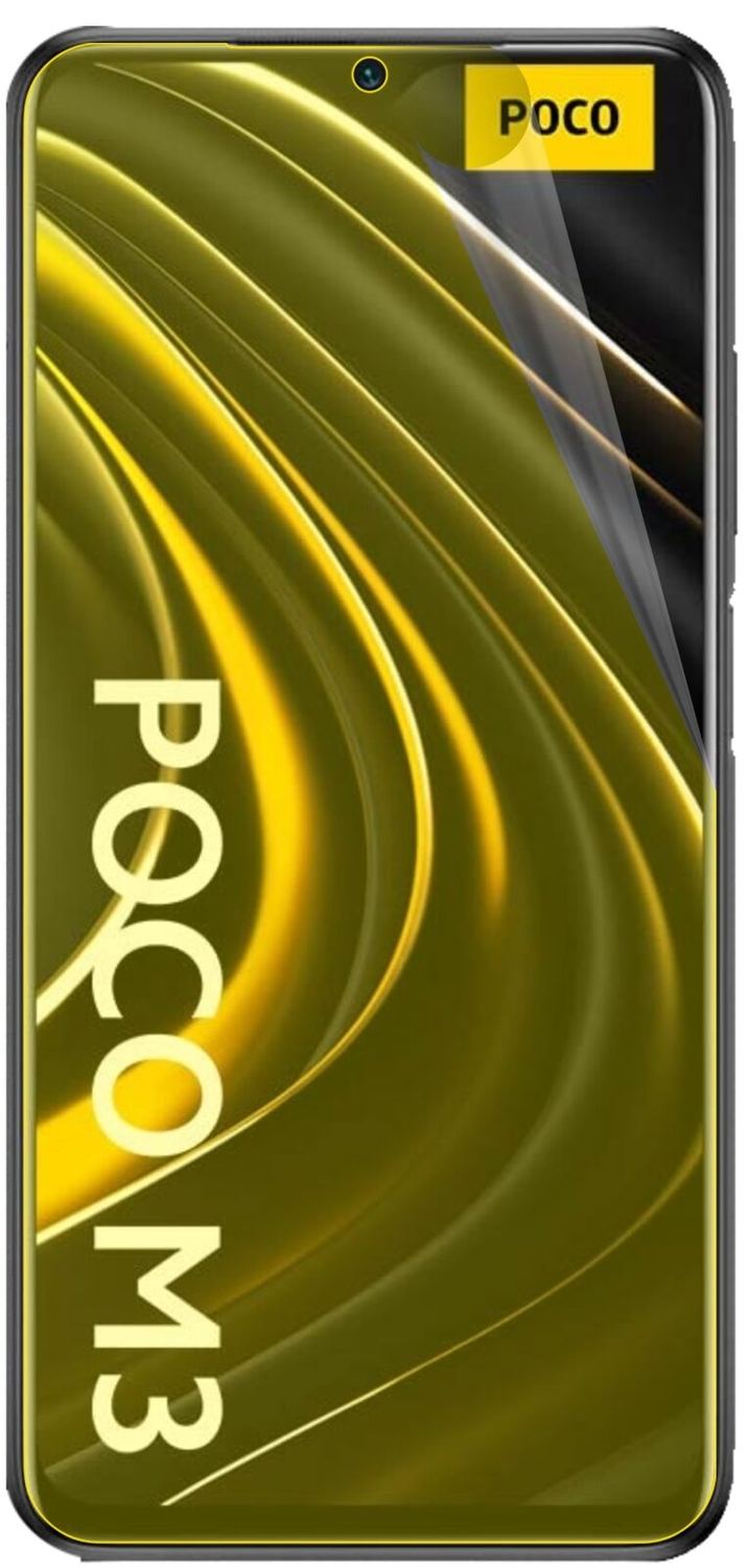 2x Screen Protector for Poco M3 Protective Film covers 100% dipos Flex