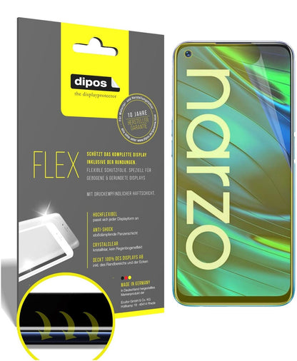 2x Screen Protector for Oppo Realme Narzo 20 Pro Protective Film covers 100%