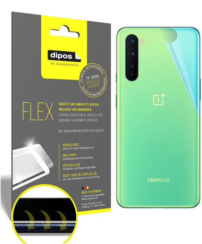 2x Screen Protector for OnePlus Nord back Protective Film covers 100% dipos Flex