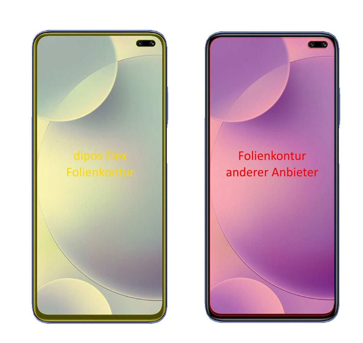 2x Screen Protector for Xiaomi Redmi K30i Protective Film covers 100% dipos Flex