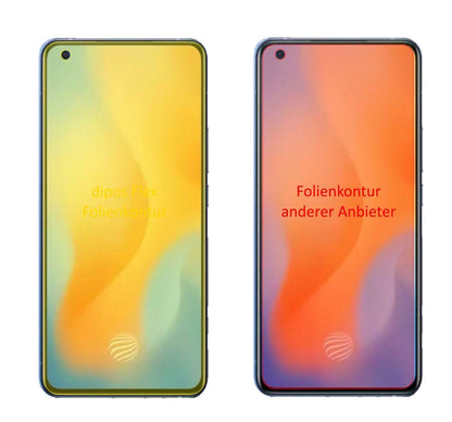 2x Screen Protector for Vivo X50 Protective Film covers 100% dipos Flex