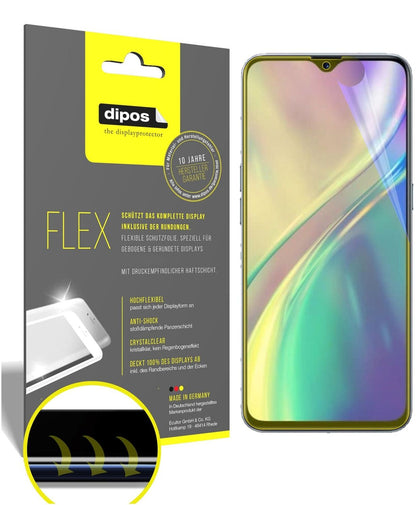 2x Screen Protector for Oppo Realme 6i Protective Film covers 100% dipos Flex