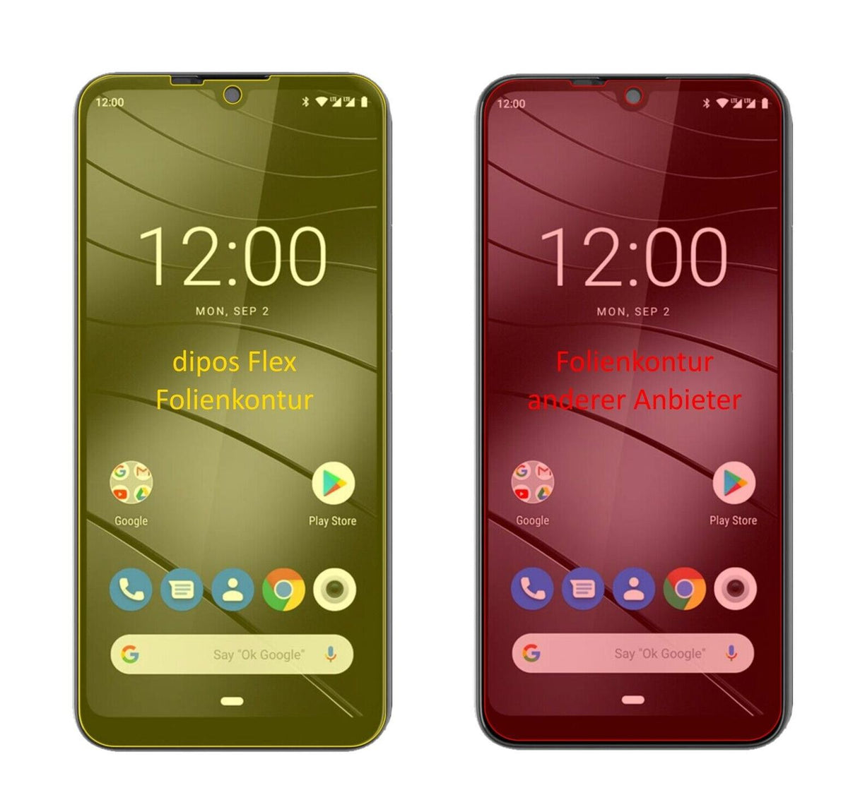 dipos FLEX 2x Clear Screen Protector for Gigaset GS190