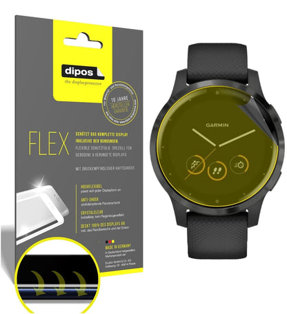 dipos FLEX 2x Clear Screen Protector for Garmin Vivoactive 4s (40mm)