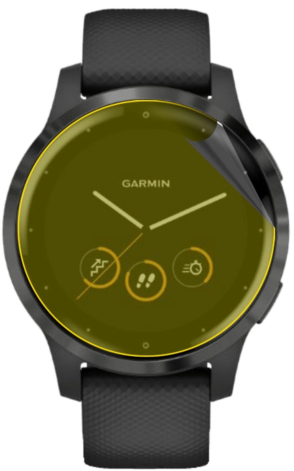 dipos FLEX 2x Clear Screen Protector for Garmin Vivoactive 4s (40mm)