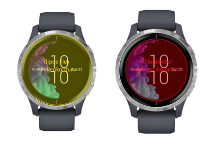dipos FLEX 2x Clear Screen Protector for Garmin Venu (43mm)