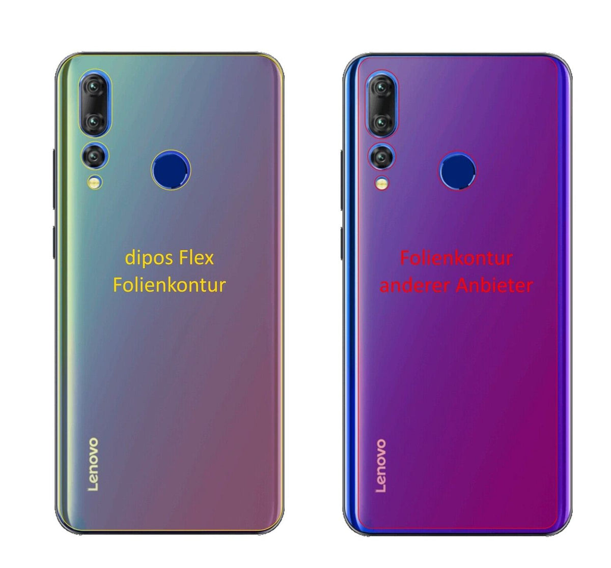 dipos FLEX 2x Clear Screen Protector for Lenovo K6 Enjoy Rückseite