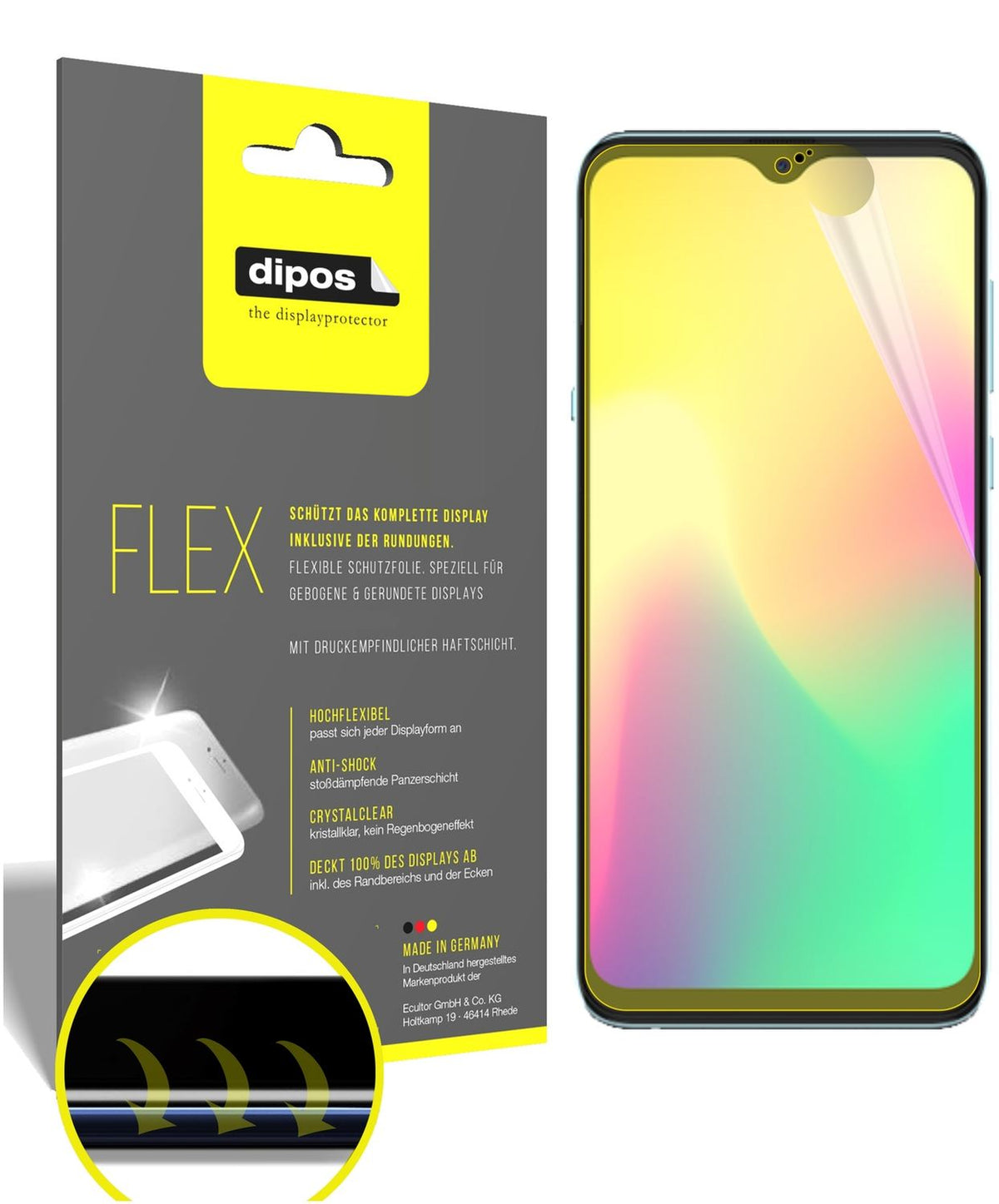 dipos FLEX 2x Clear Screen Protector for Hisense Infinity H30
