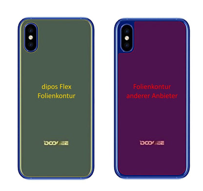 dipos FLEX 2x Clear Screen Protector for Doogee X50L Rückseite
