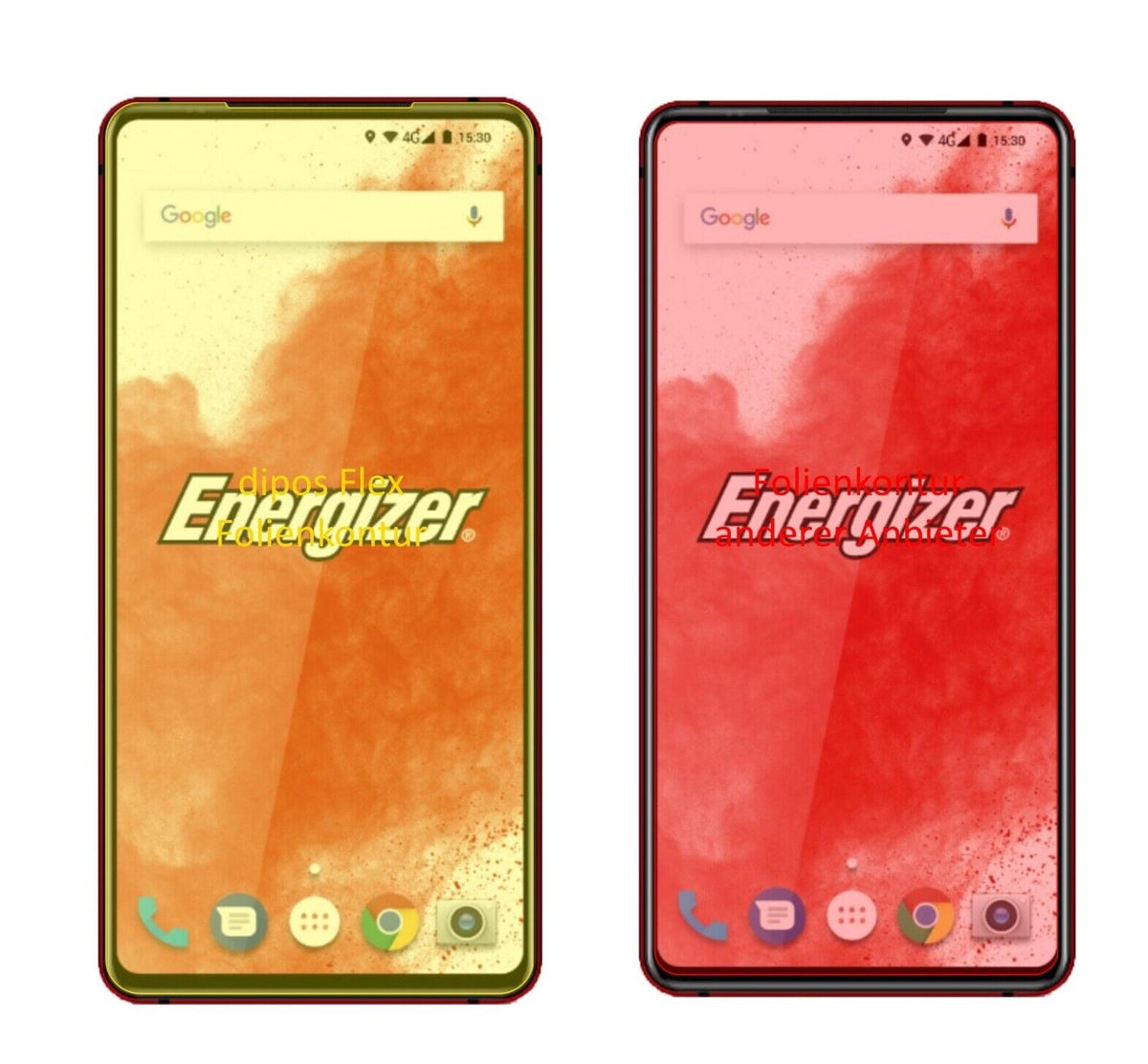 2x Screen Protector Energizer Power Max P18K Pop Protective Film covers 100%