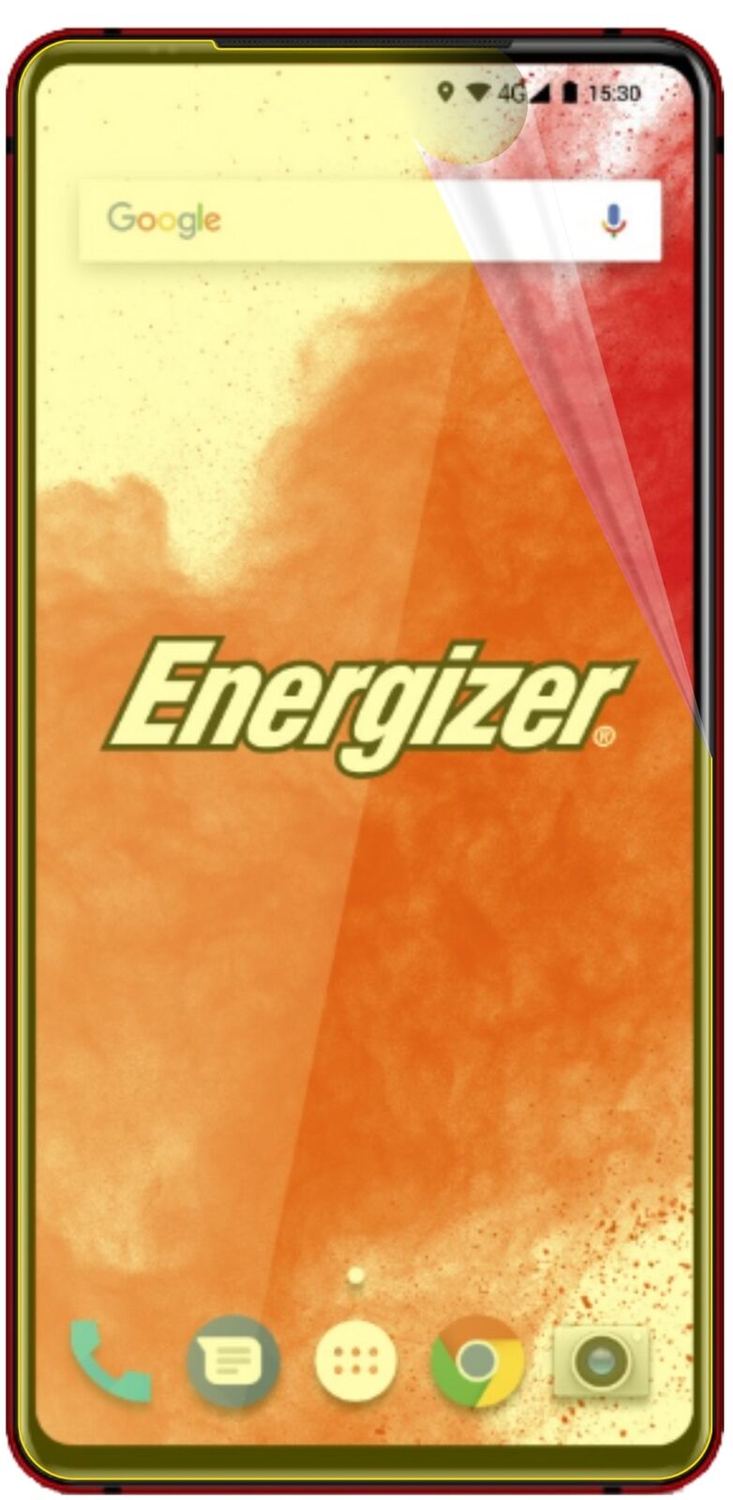 2x Screen Protector Energizer Power Max P18K Pop Protective Film covers 100%
