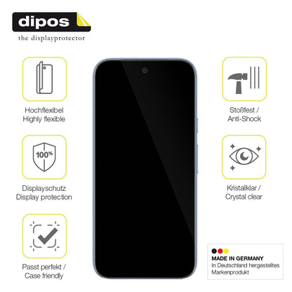 dipos FLEX 2x Clear Screen Protector for Google Pixel 8a