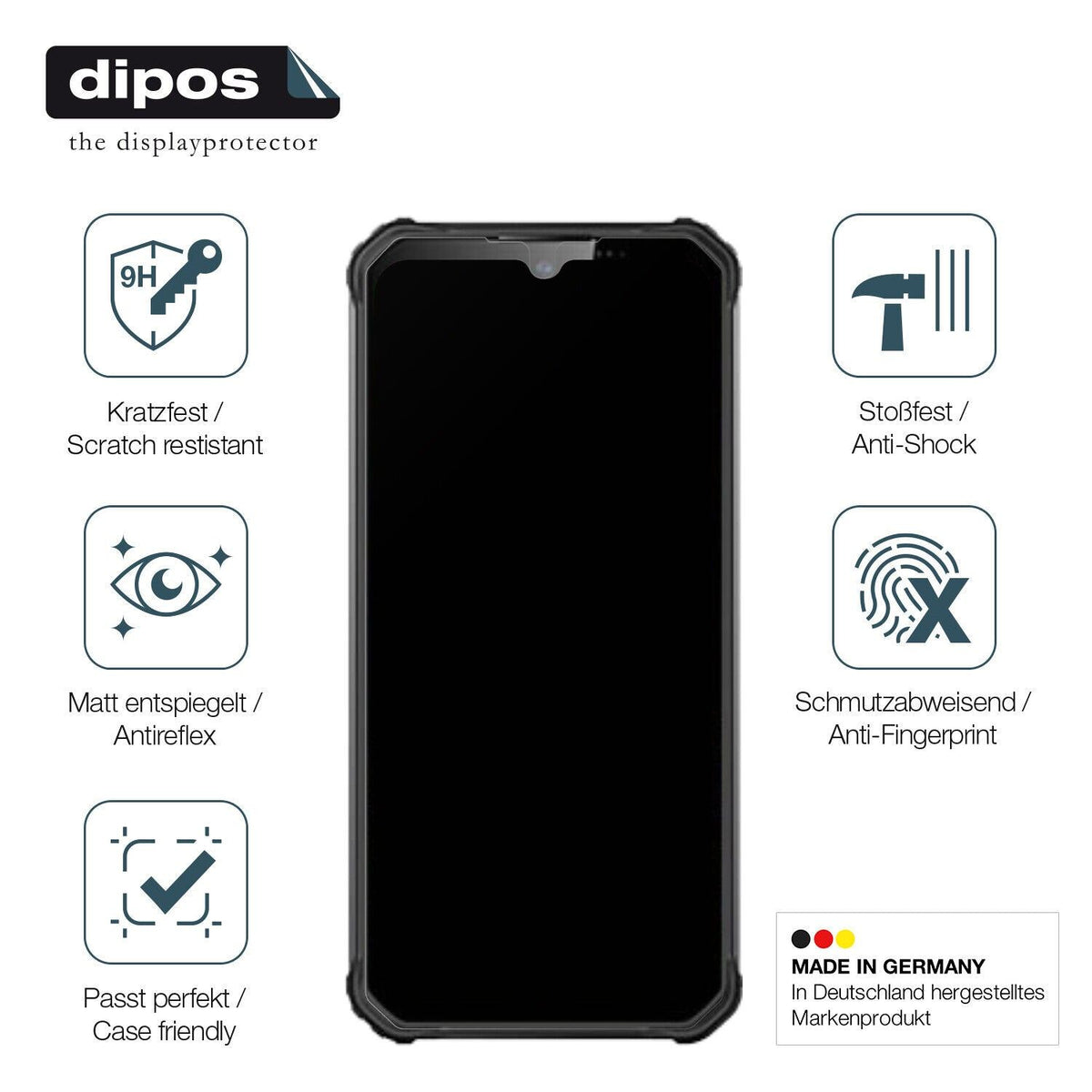 Screen Protector for Oukitel WP22 matte Flexible Glass 9H dipos