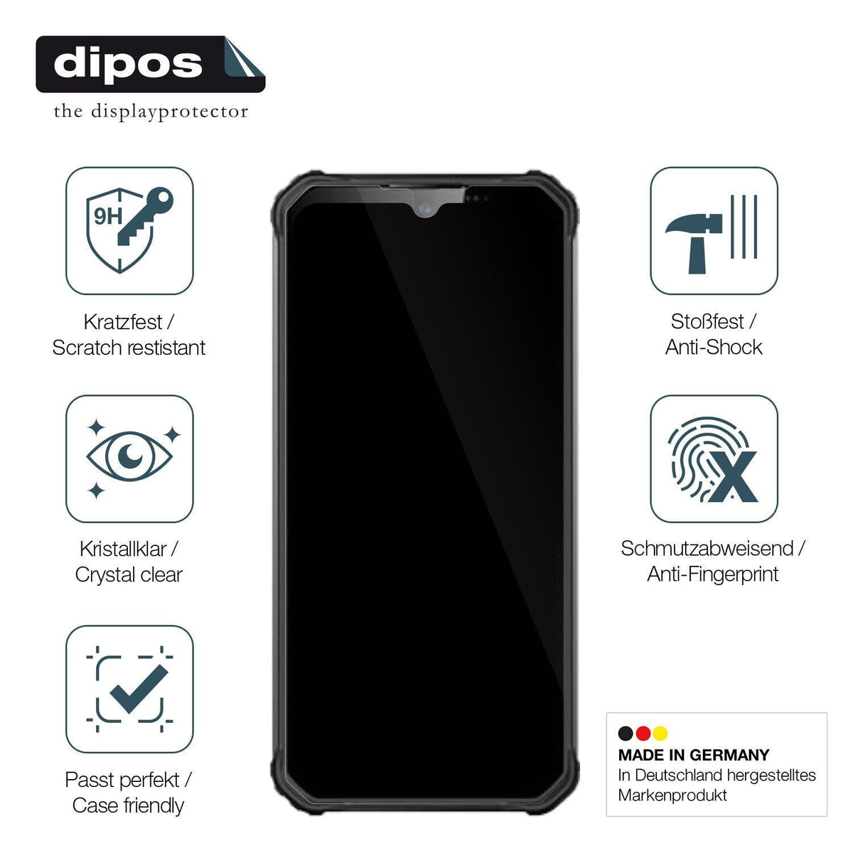 Screen Protector for Oukitel WP22 Flexible Glass 9H dipos