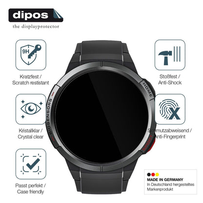 9H Clear Screen Protector for Mibro Watch GS – Shatterproof, Crystal Clear | dipos