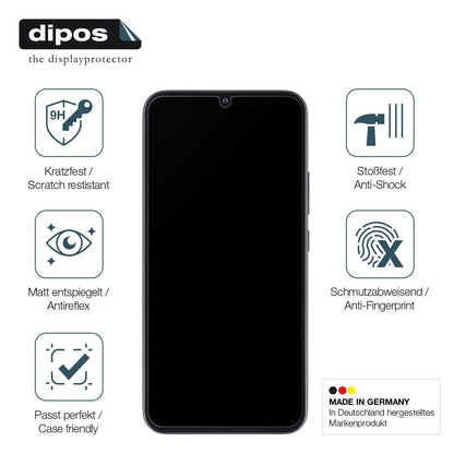9H Matte Screen Protector for Samsung Galaxy A34 5G – Anti-Glare, Shatterproof | dipos