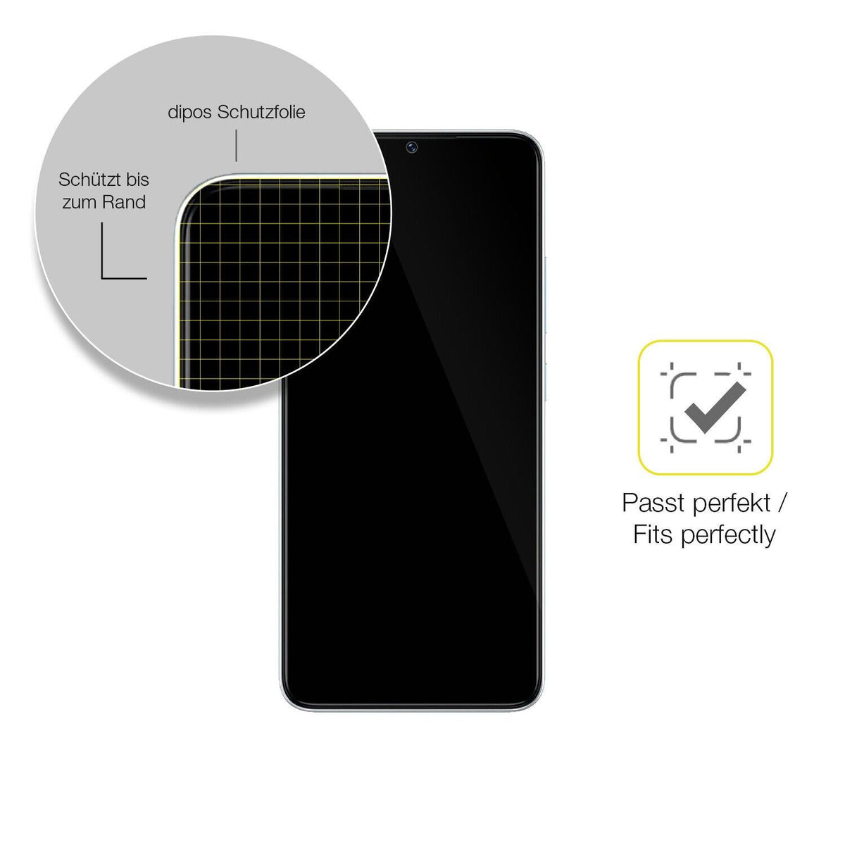 2x Screen Protector for itel P40 Protective Film covers 100% dipos Flex