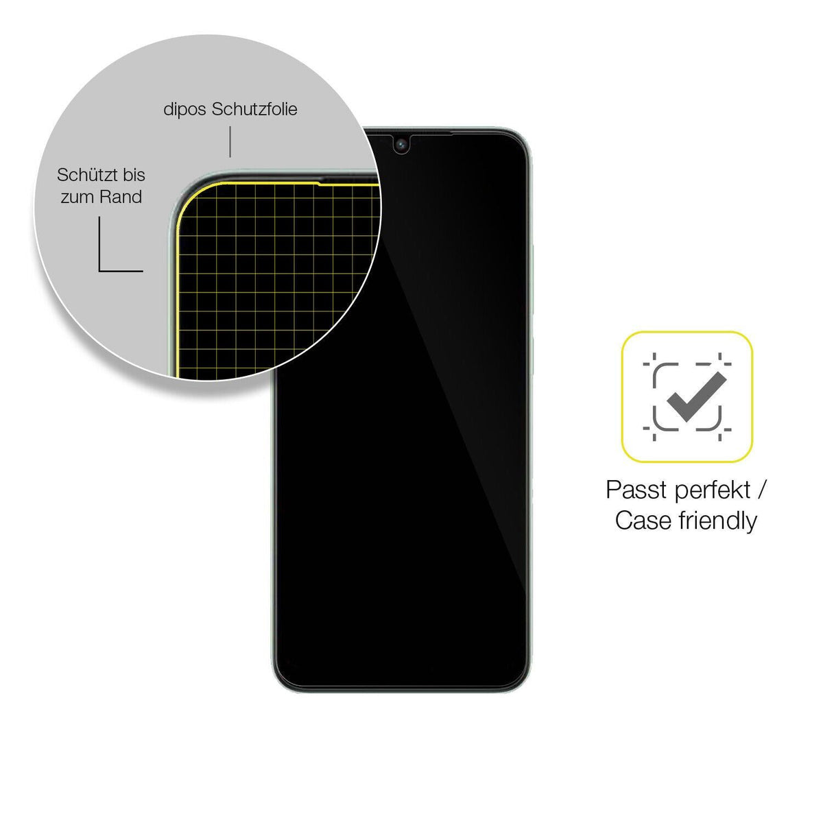 2x Screen Protector for Xiaomi Redmi A2 Plus Protective Film covers 100% dipos