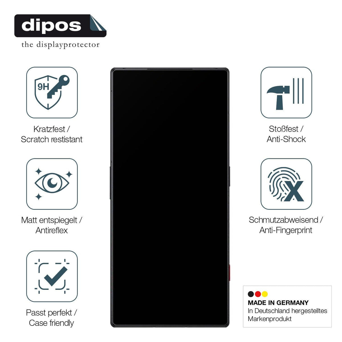 Screen Protector for NUBIA Red Magic 8 Pro matte Flexible Glass 9H dipos