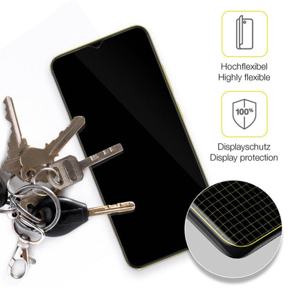 2x Screen Protector for Xiaomi POCO M4 5G Protective Film covers 100% dipos Flex