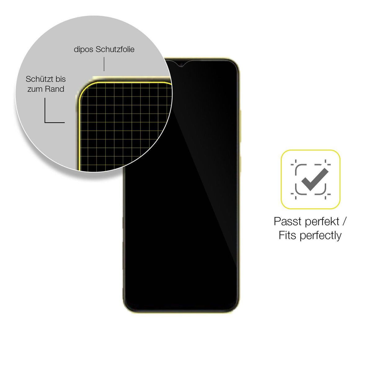 2x Screen Protector for Xiaomi POCO M4 5G Protective Film covers 100% dipos Flex