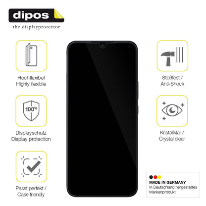 2x Screen Protector for HONOR X5 Protective Film covers 100% dipos Flex