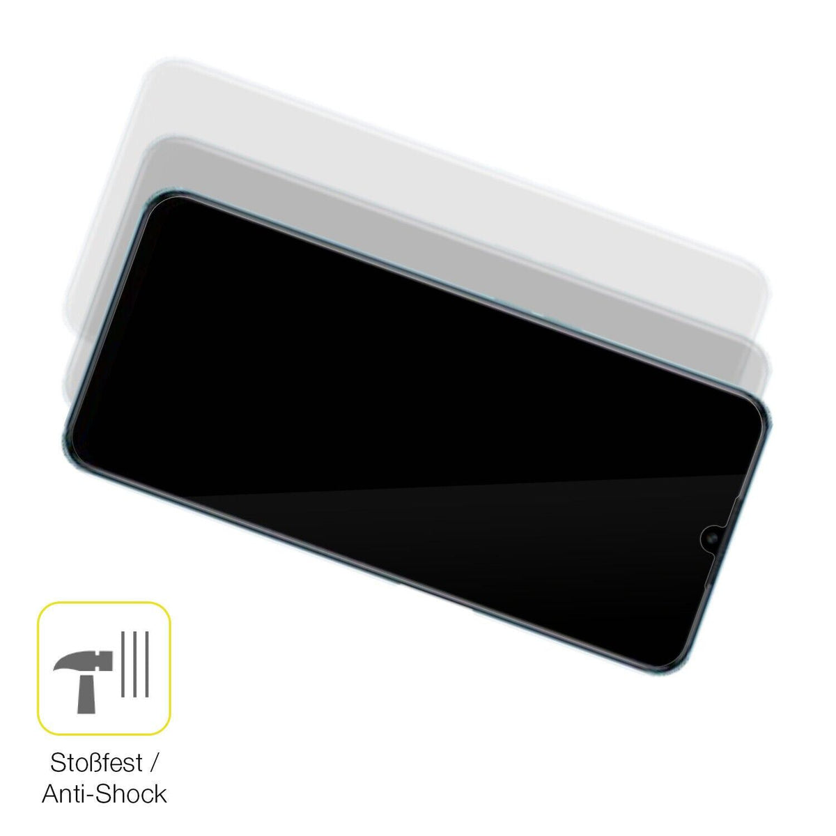 2x Screen Protector for OPPO A56s Protective Film covers 100% dipos Flex