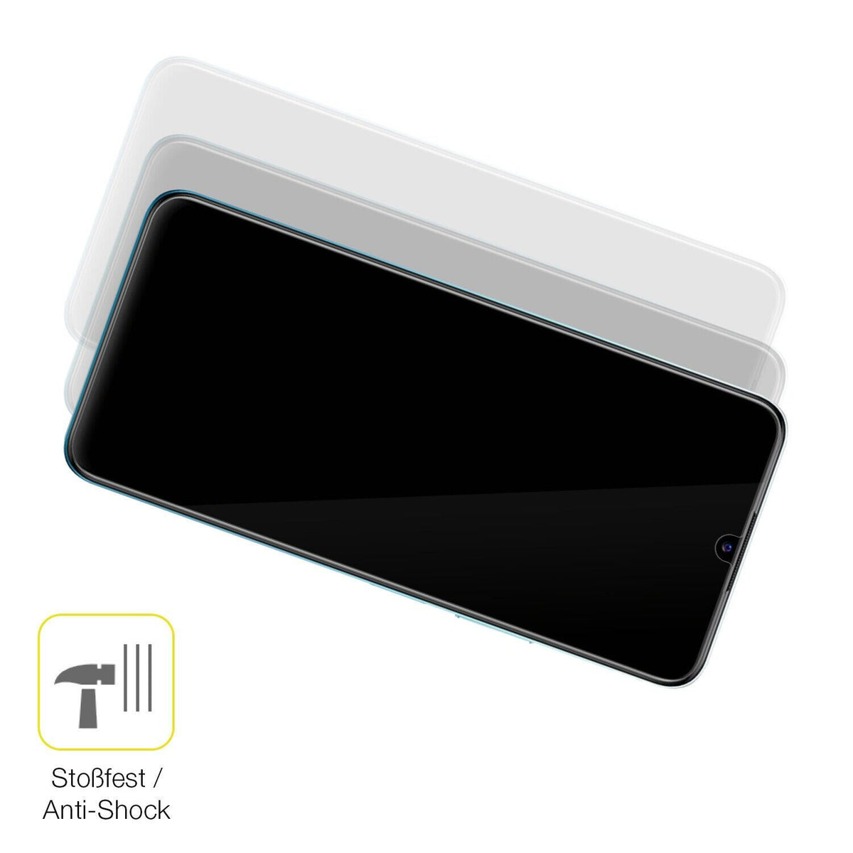 2x Screen Protector for VIVO Y15c Protective Film covers 100% dipos Flex
