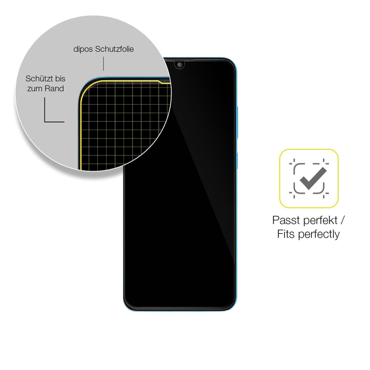 2x Screen Protector for Walton Orbit Y50 Protective Film covers 100% dipos Flex