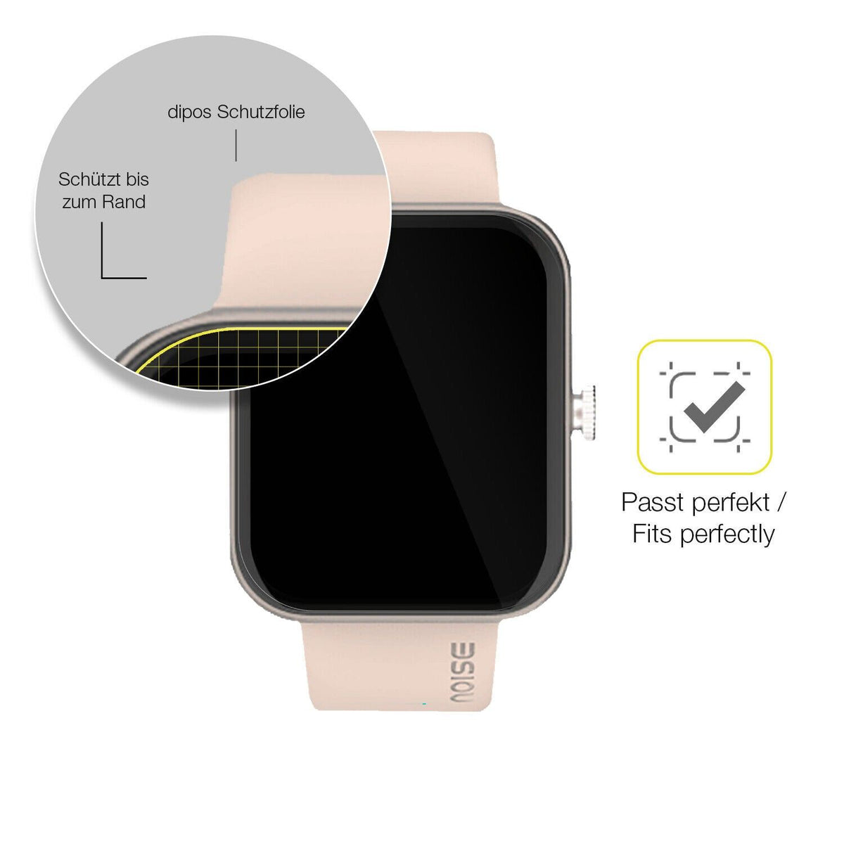 2x Screen Protector for Noise Colorfit Pulse Grand Protective Film covers 100%