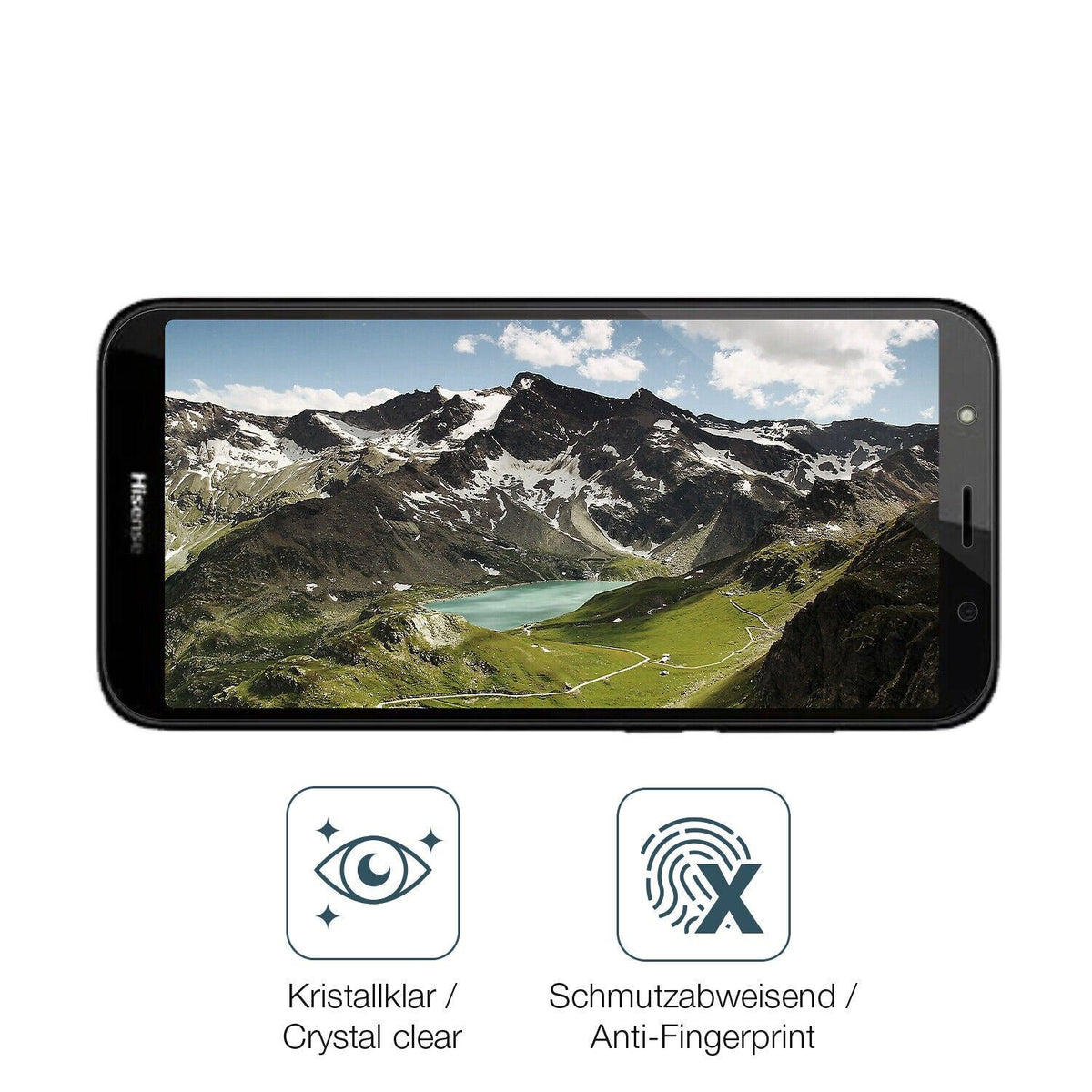 9H Clear Screen Protector for Hisense E20s – Shatterproof, Crystal Clear | dipos