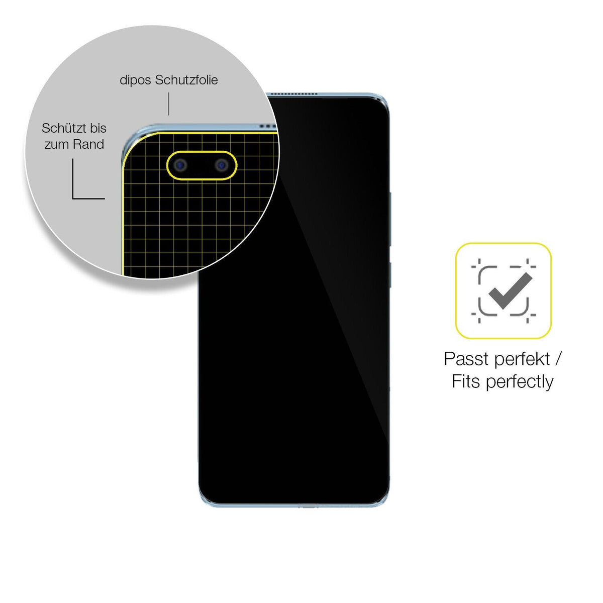 2x Screen Protector for BLU Bold N2 Protective Film covers 100% dipos Flex